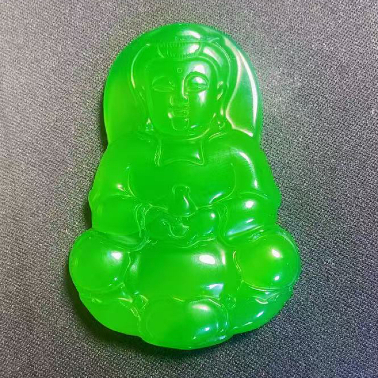 非金属珐琅吊坠 手工雕刻男士玉观音高级时尚款