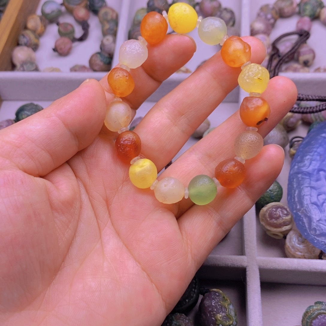 合金颈饰玛瑙/玉髓夏*