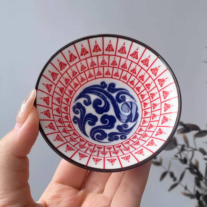 陶瓷千佛功夫品茗斗笠杯
