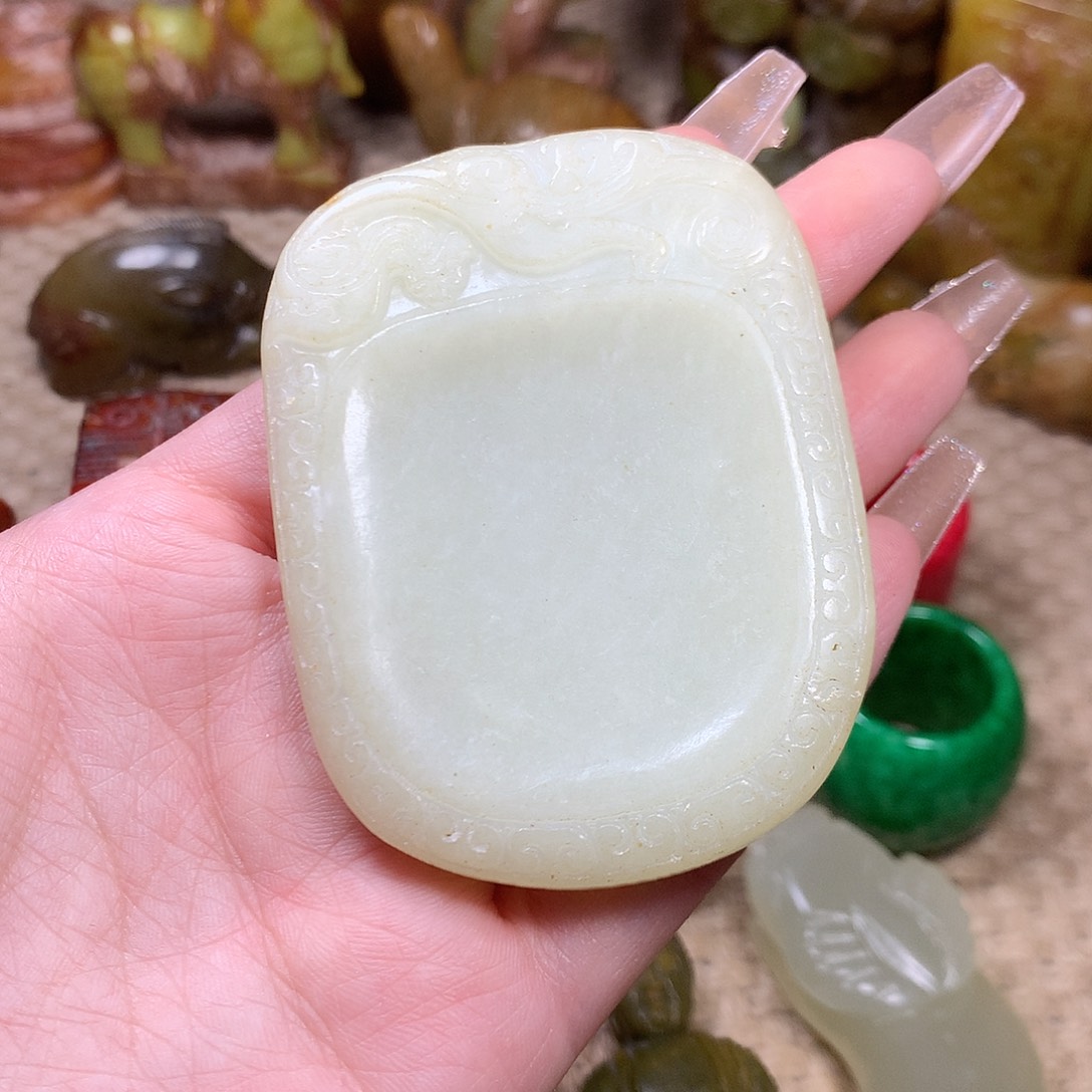 白玉菩提吊坠挂件