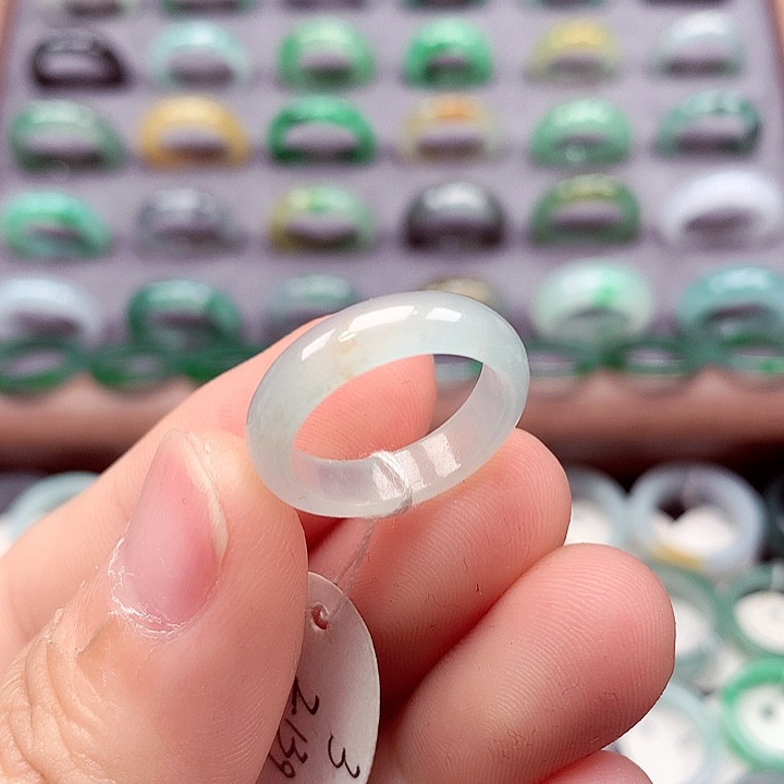 翡翠未镶嵌戒指11-12号