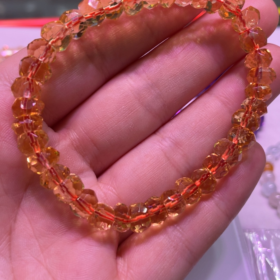 张***妹未镶嵌手链水晶黄水晶