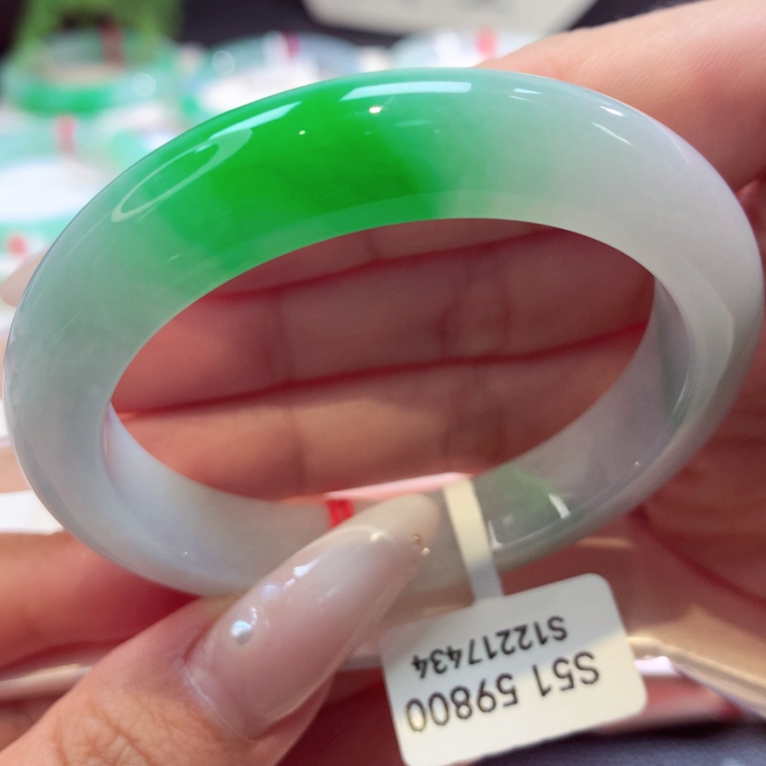 未镶嵌手镯翡翠正圈13号66