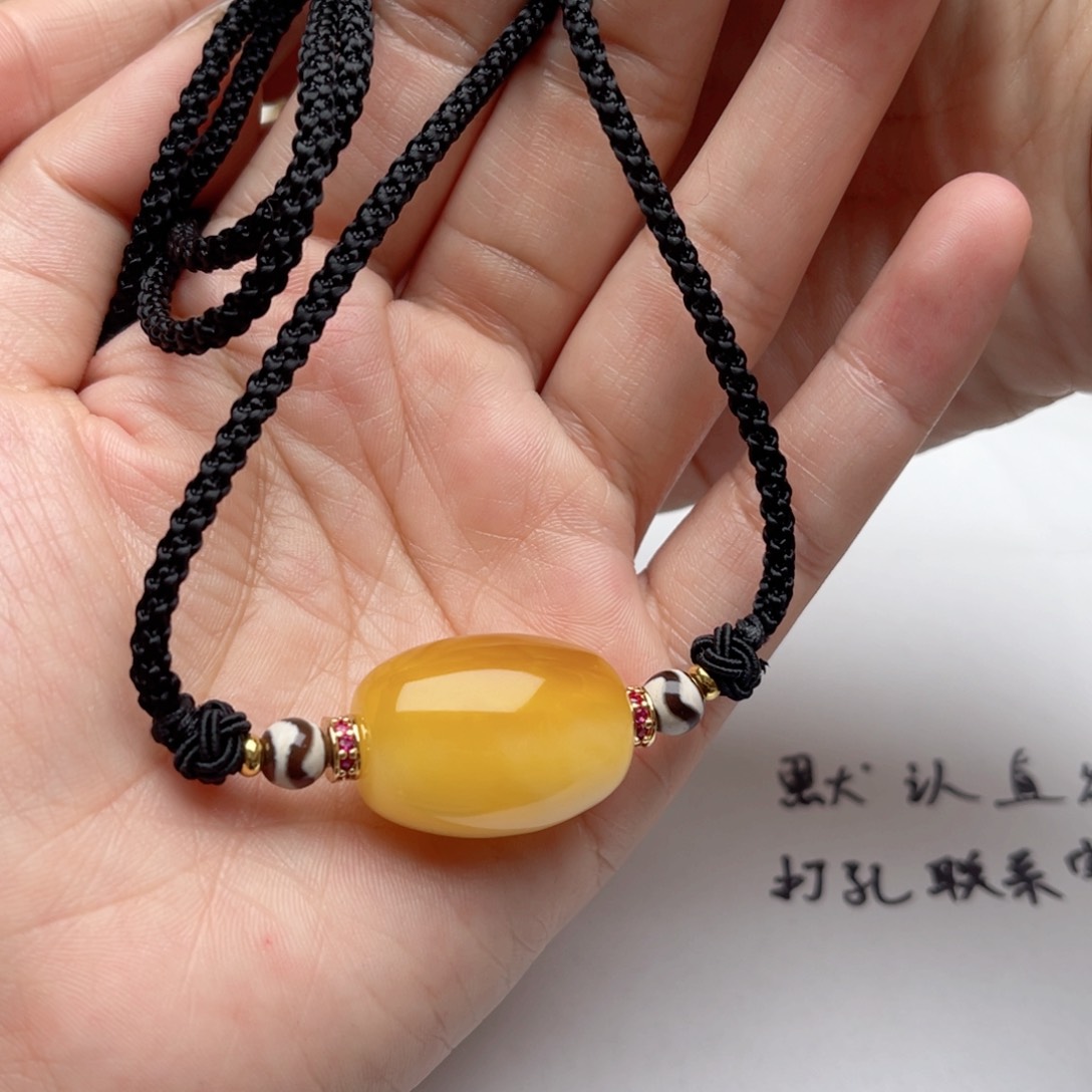 蜜蜡裸石未镶嵌蜜蜡枣珠梦