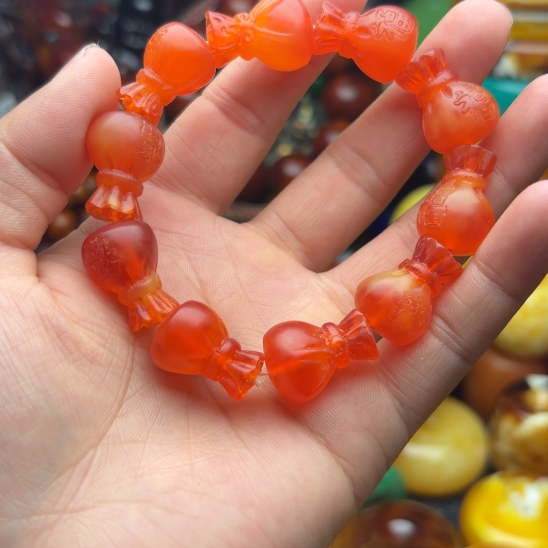 未镶嵌琥珀手链蜜蜡