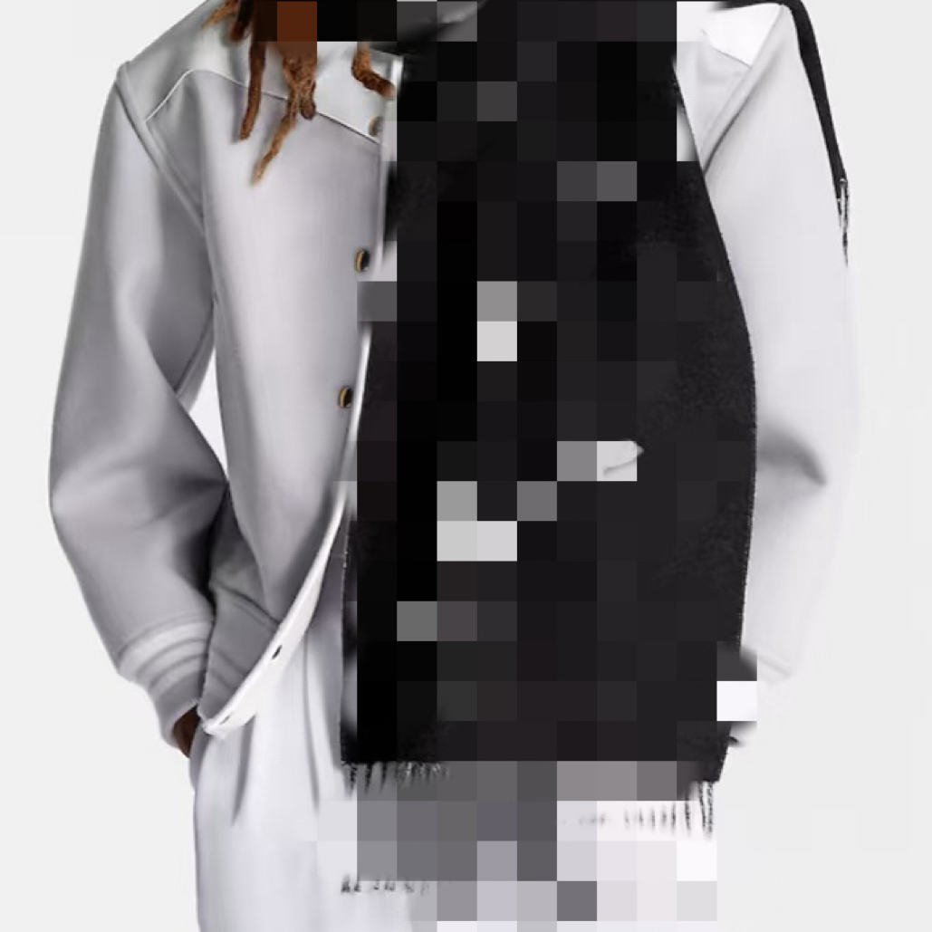 黑白双面羊绒围巾