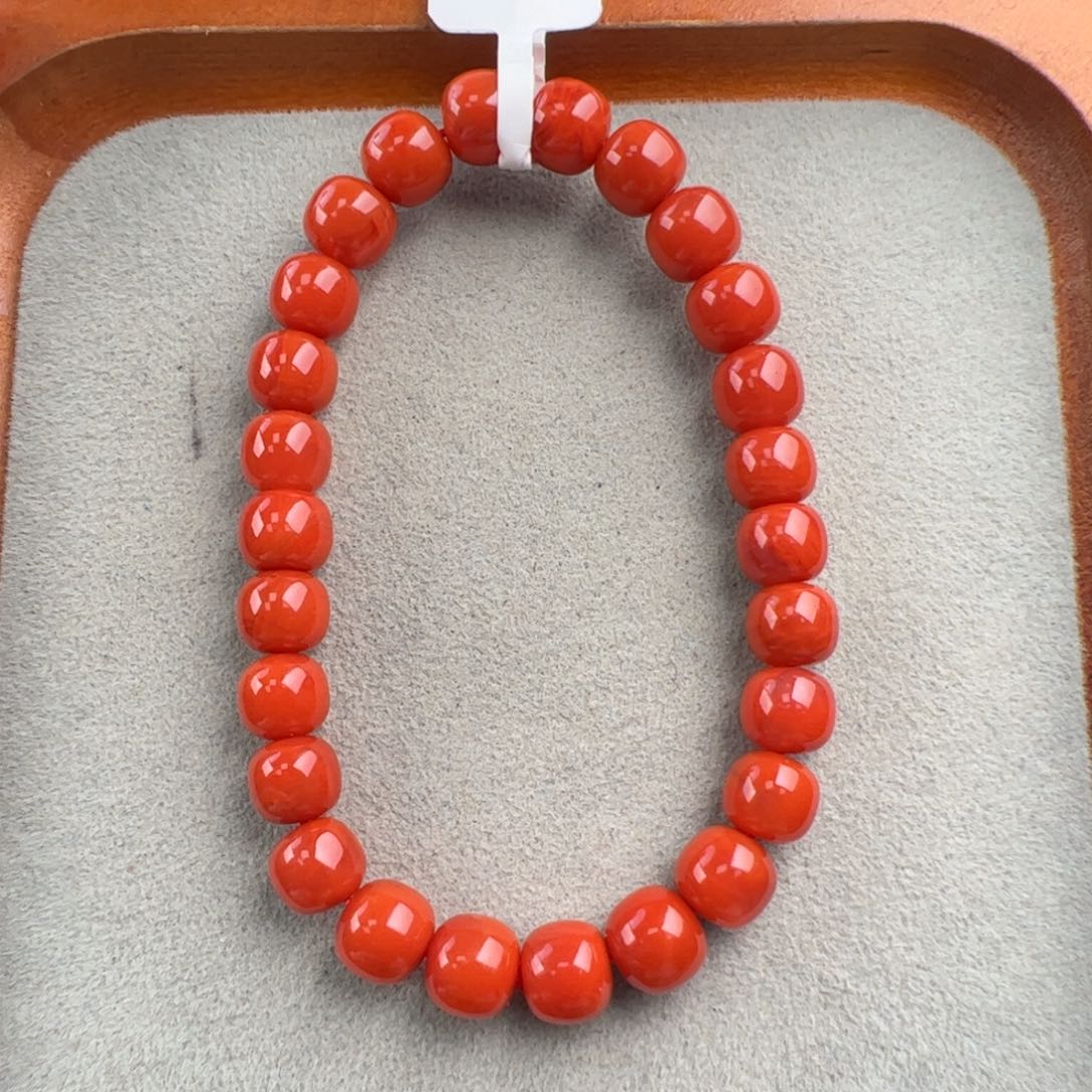 南红玛瑙未镶嵌（保山满肉老型7.5mm