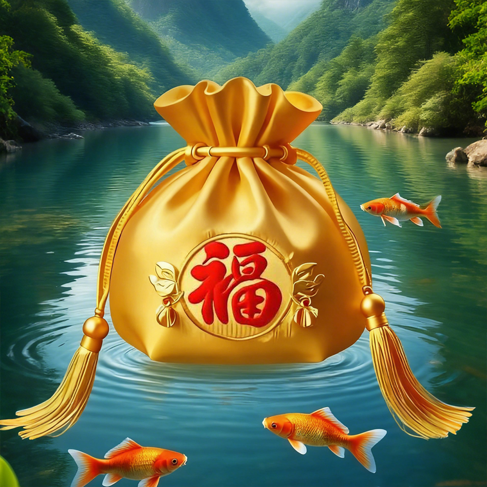 1号  泰穗  【瑞辰】 手绘 荷包挂饰