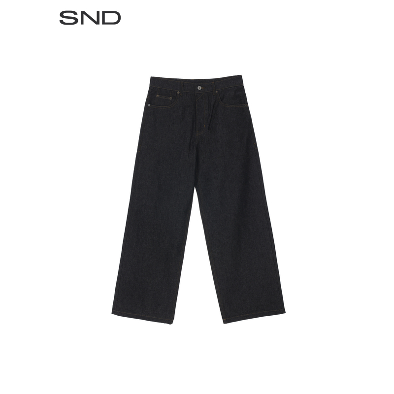  【COOR  设计师品牌】SND AW25 宽松牛仔长裤