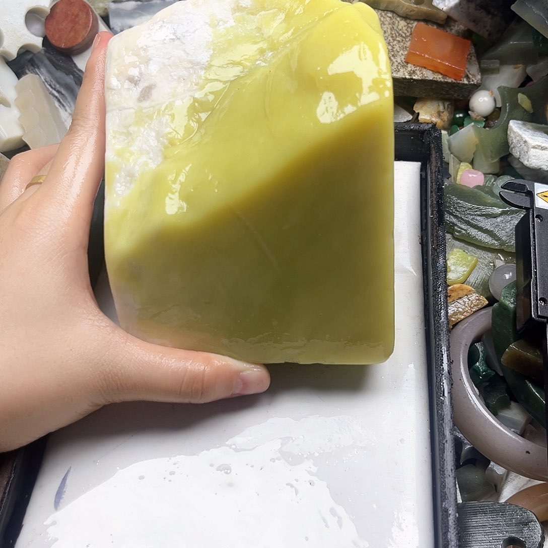 手链未镶嵌和田玉（糖玉）