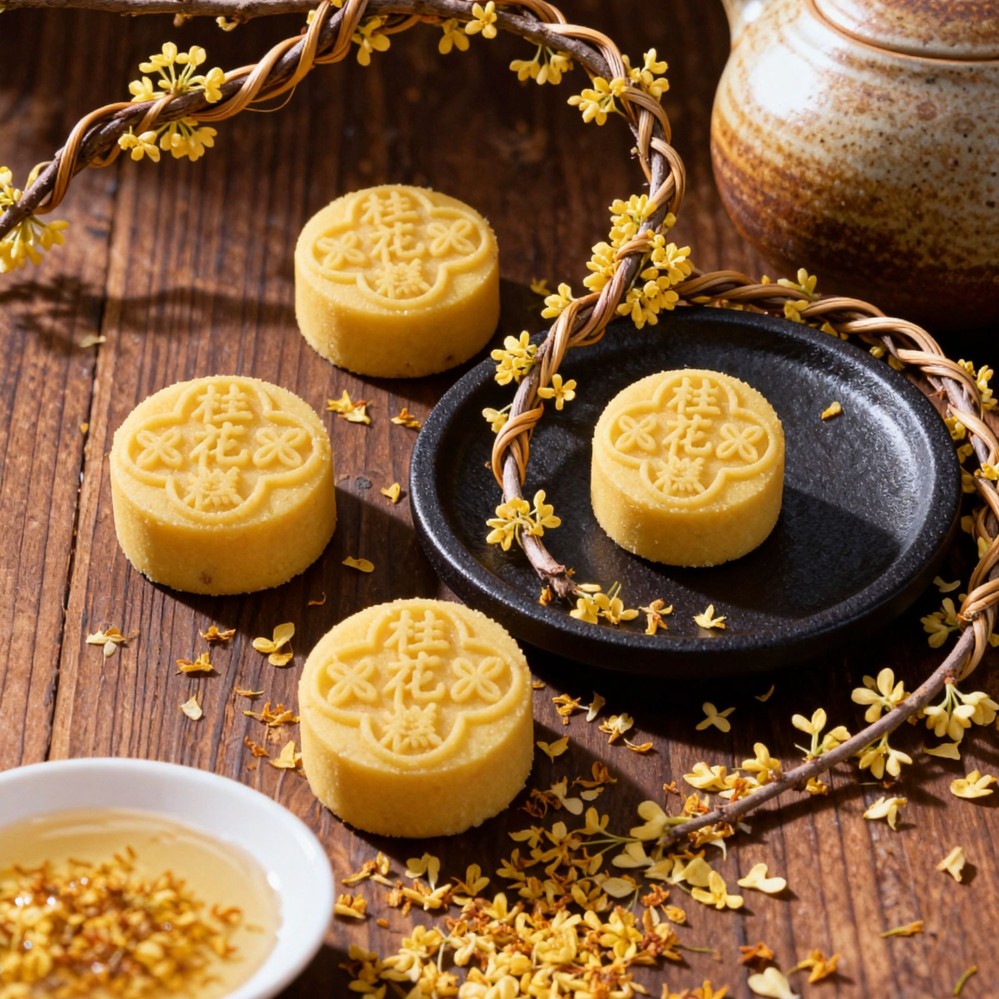 乔香坊广西桂林特产手工桂花糕传统中式糕点早餐零食桂林桂花糕