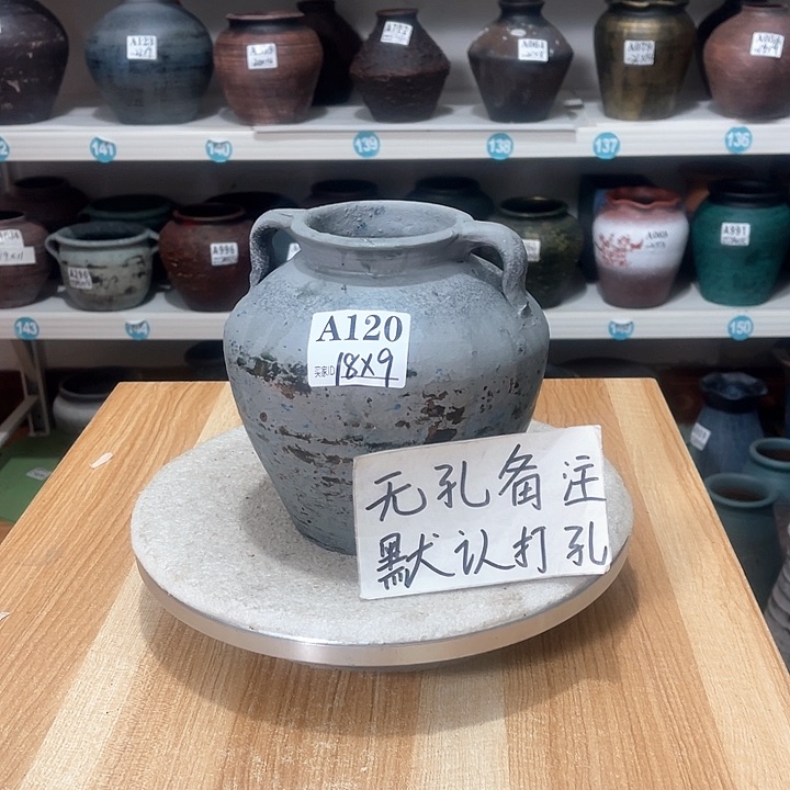 红陶手工制作工艺花盆