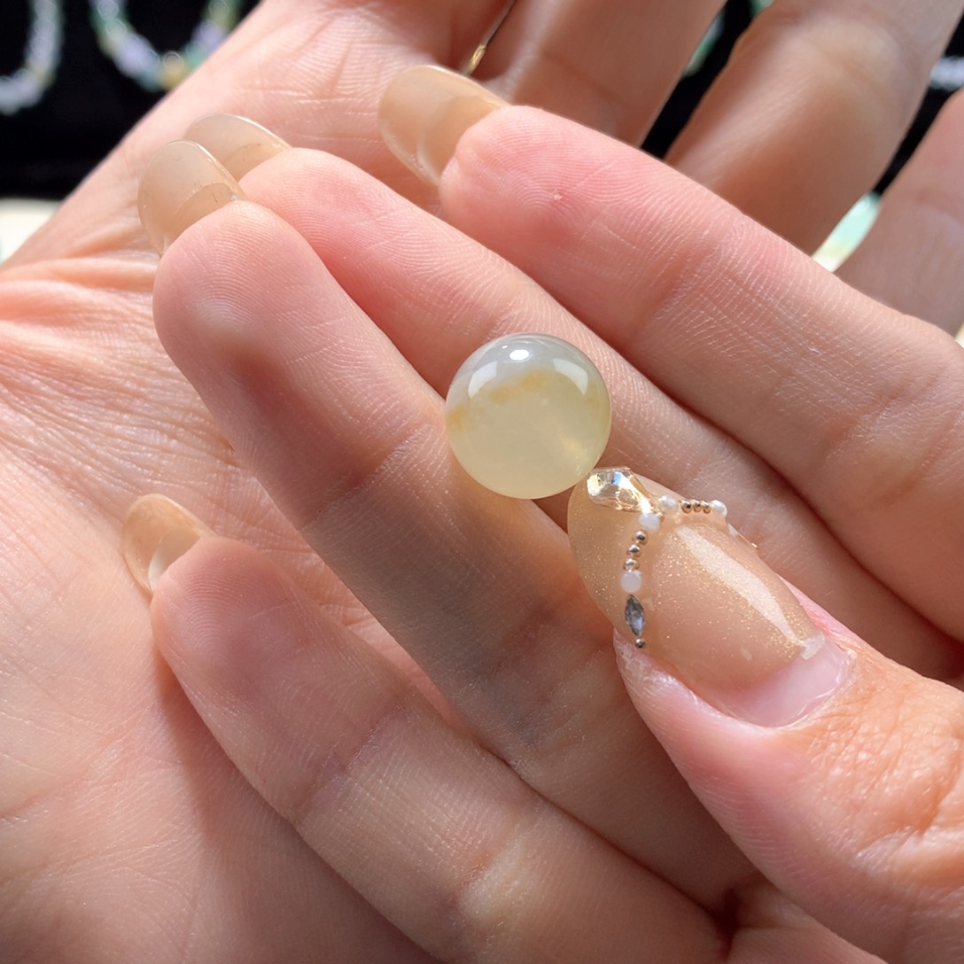 未镶嵌翡翠手链卡12冰黄