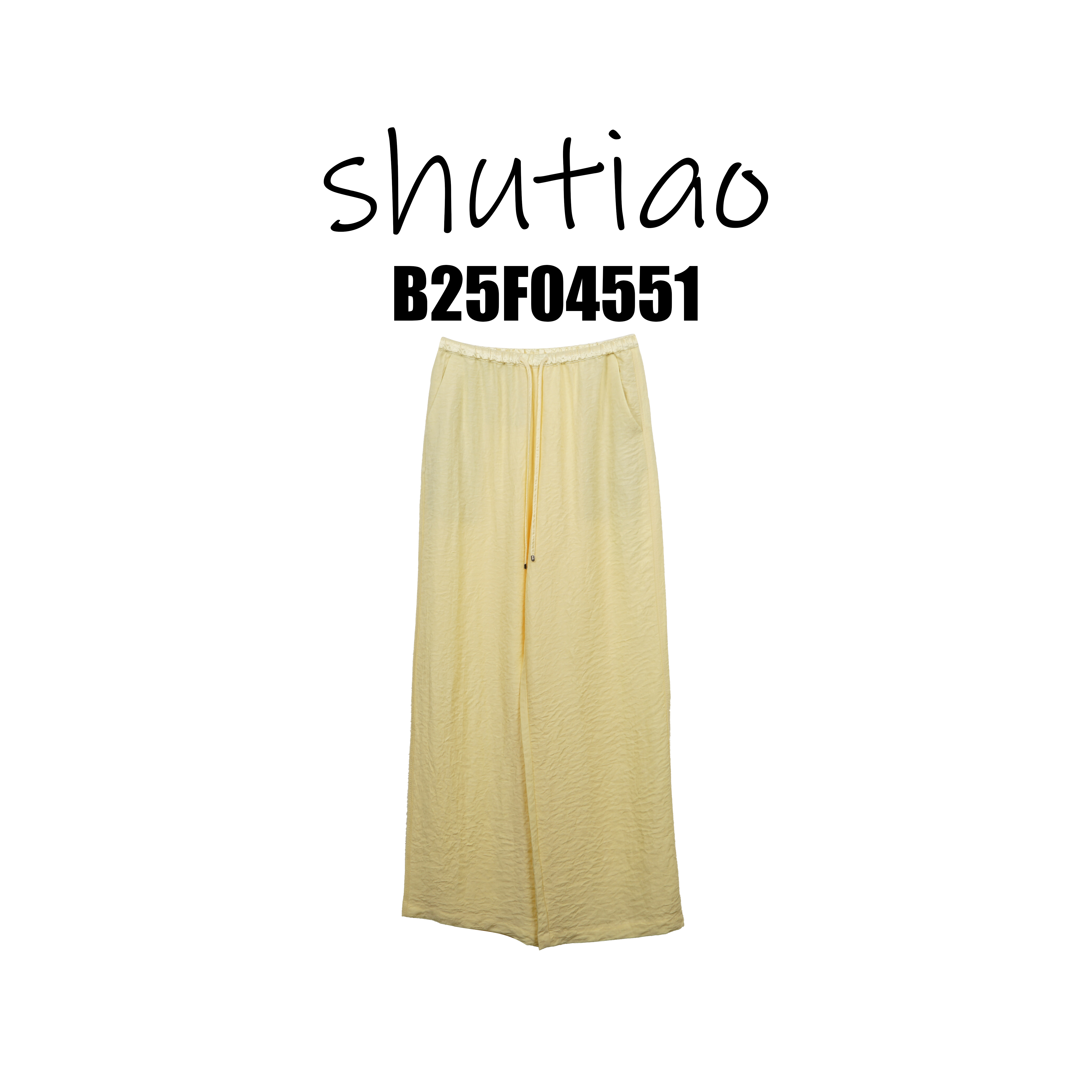 【SHUTIAO】2025夏季：新款小众设计款裤子B25F04551