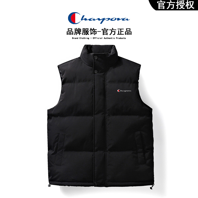 冠军犀牛系列棉马夹男日系复古宽松保暖马情侣潮牌立领厚款2