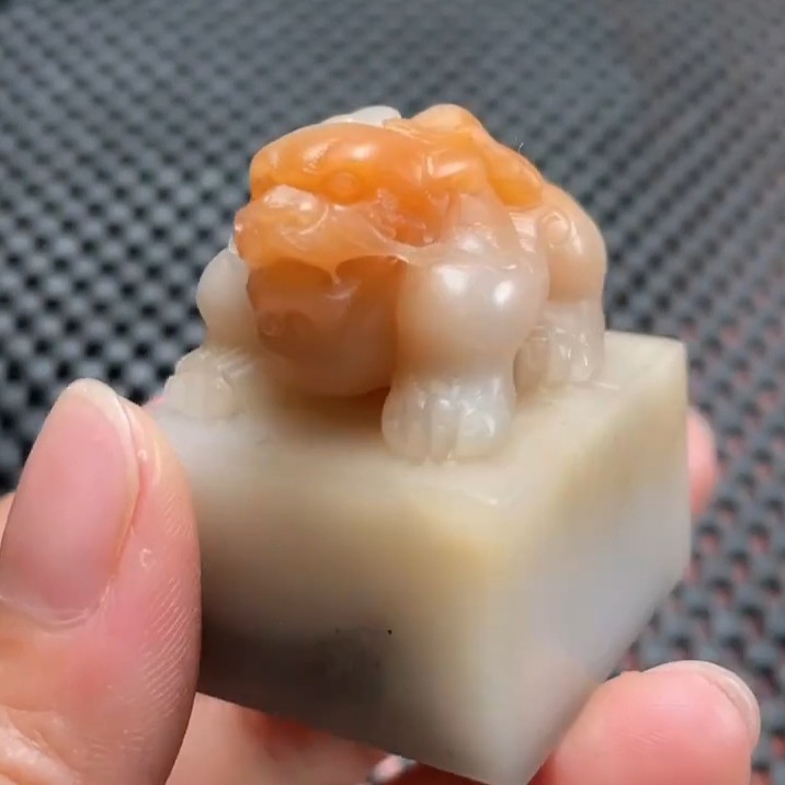 手工定制姓名章闲章书画印章等 带刻字老挝三彩尺寸32 32 40
