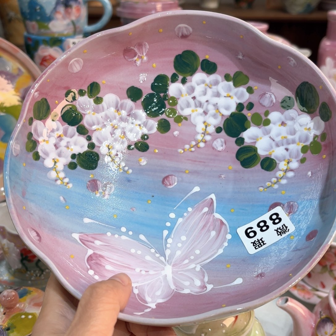 景德镇手绘高温釉下彩陶瓷茶具