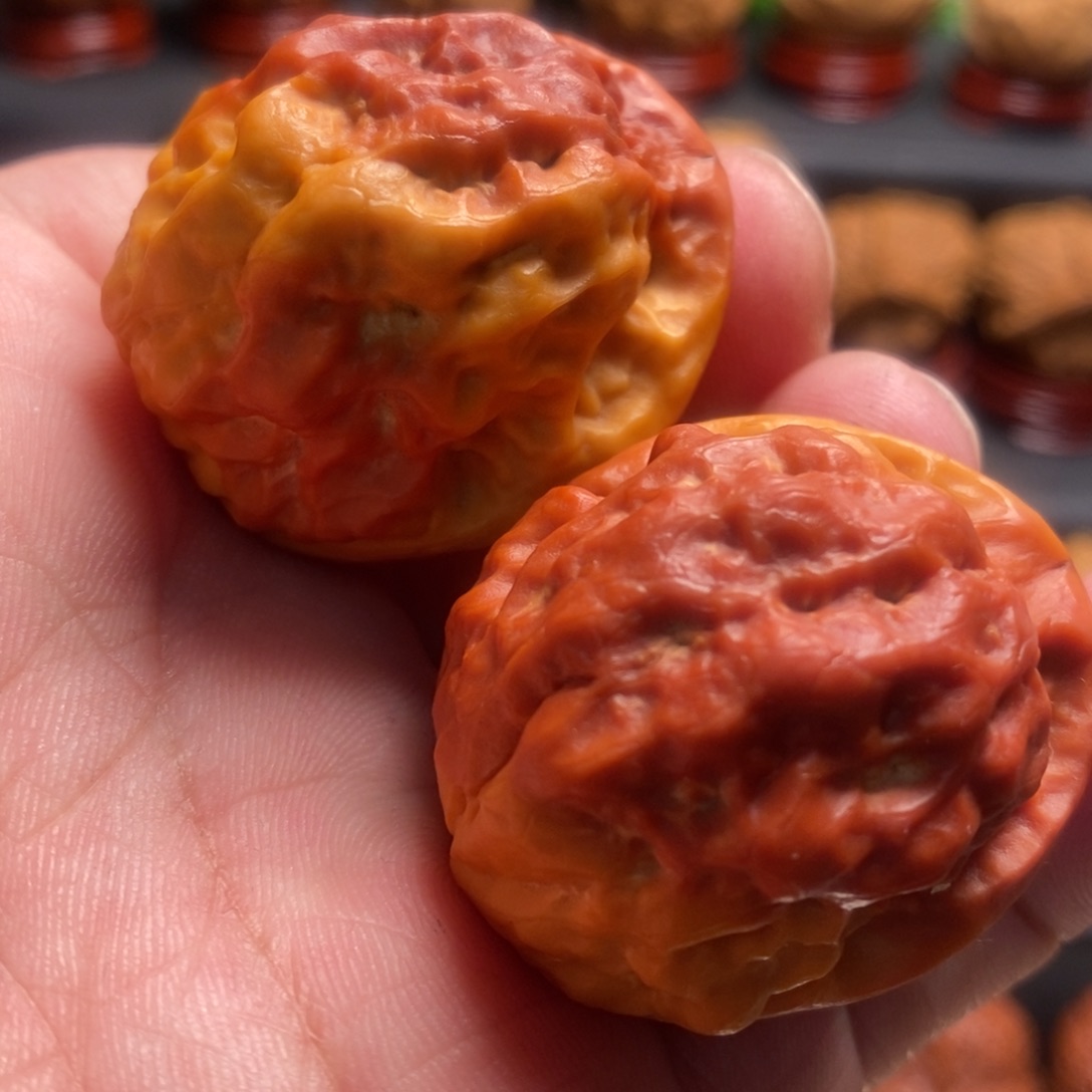 文玩核桃吊坠七彩琉璃39尺