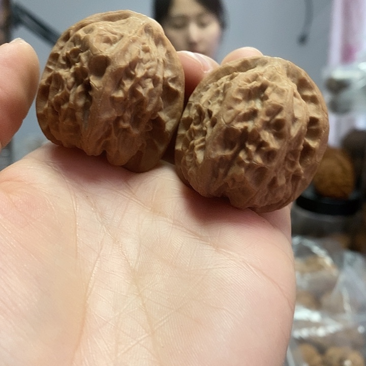 文玩核桃把件37.5平谷大枣蜡皮