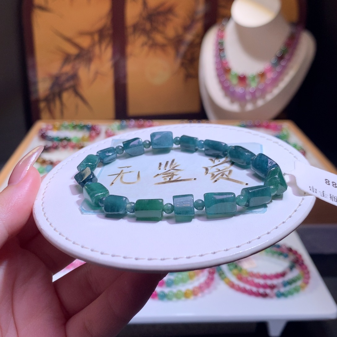 未镶嵌手链碧玺不退换