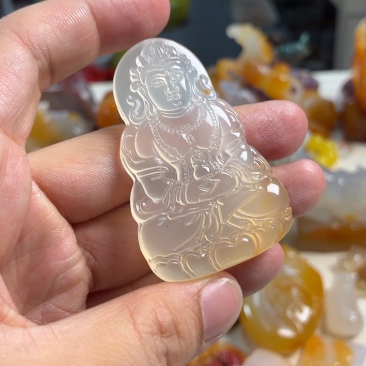 玛瑙/玉髓未镶嵌吊坠(不含链)