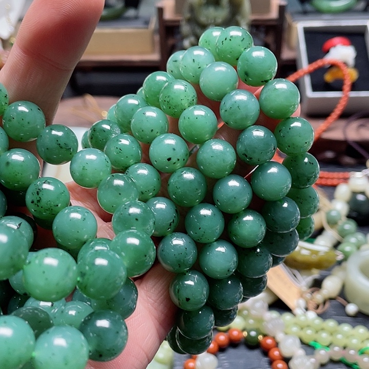 和田玉手串未镶嵌