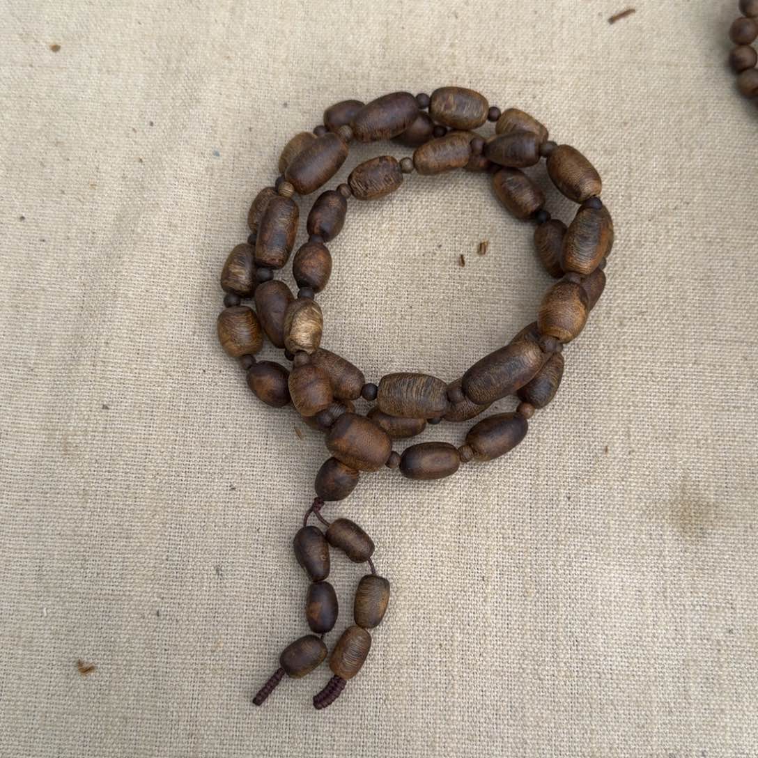 沉香手串绿奇楠多圈约0.9-34多样性发一条