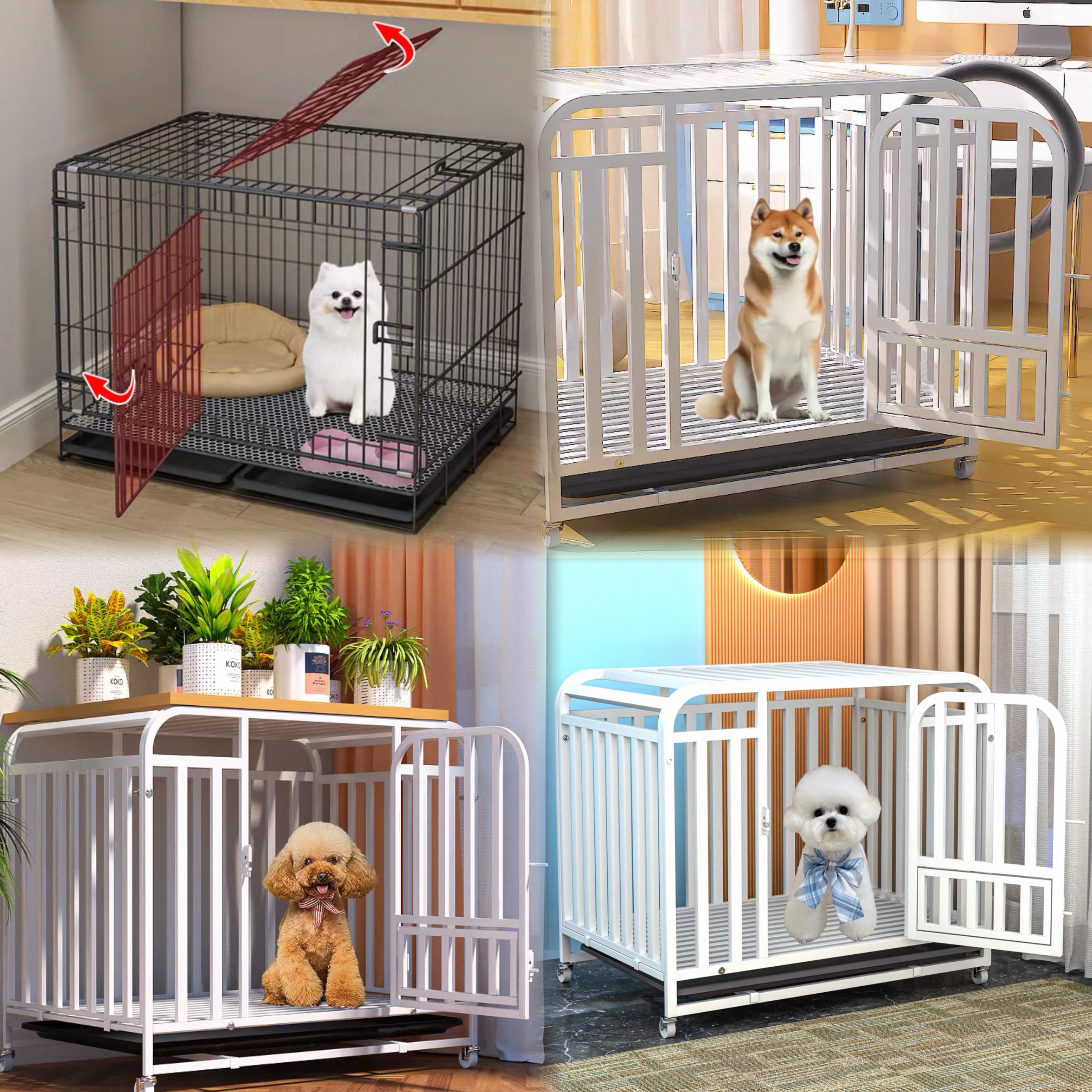 小狗博美比熊泰迪豆柴柴犬笼子自选