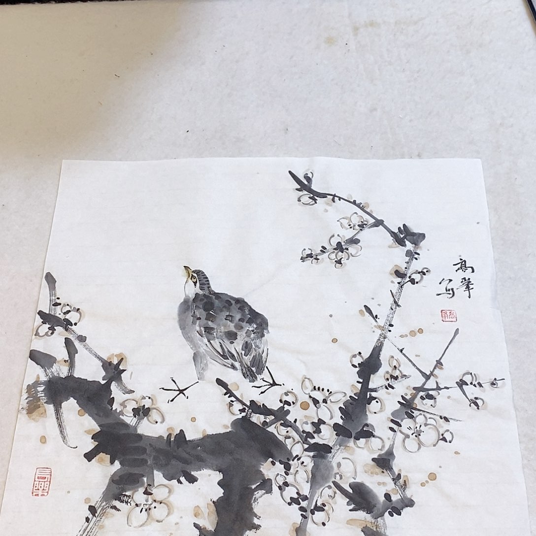 国画高峰手绘写意画