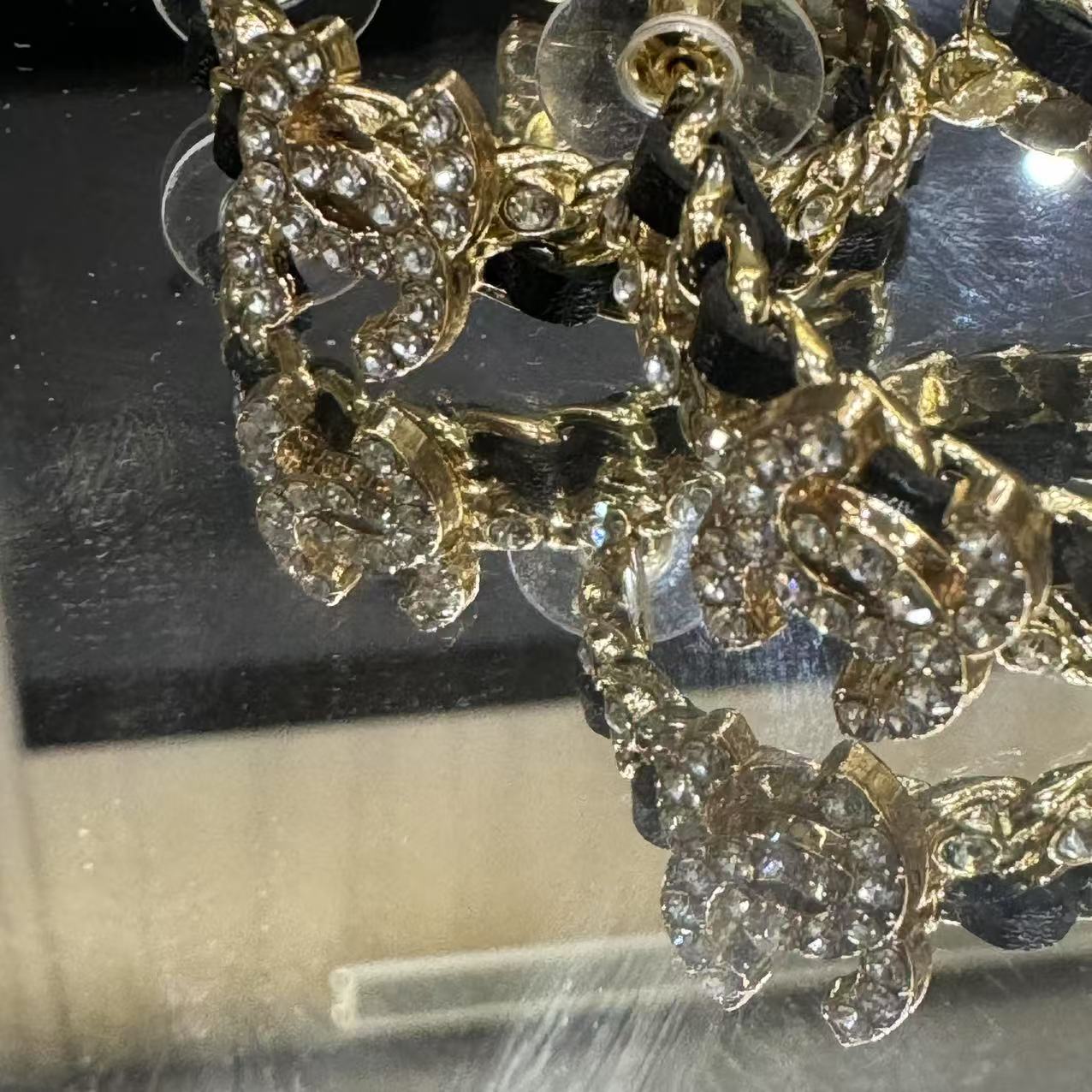 95新 Chanel/香奈儿 零件改款/乱乱子中古/耳钉/92165