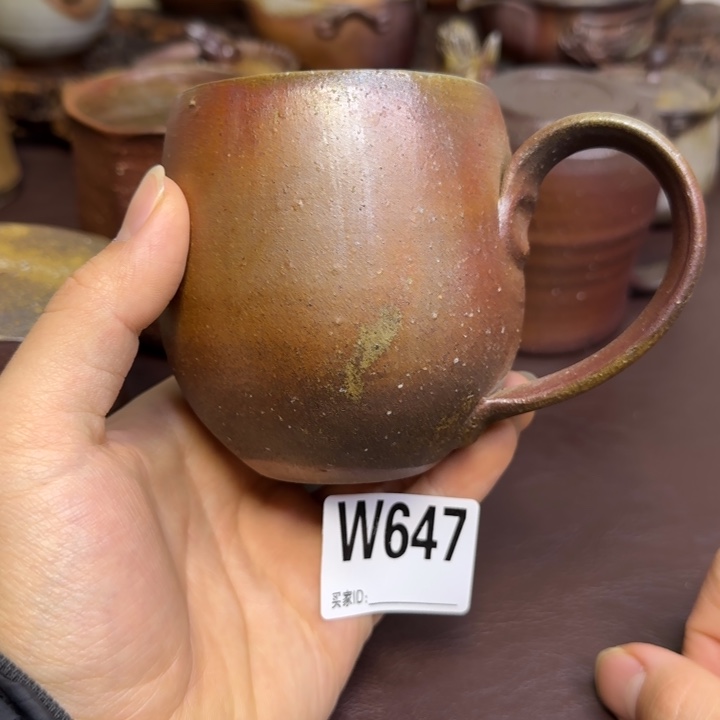 中居靖马克杯备前烧作品