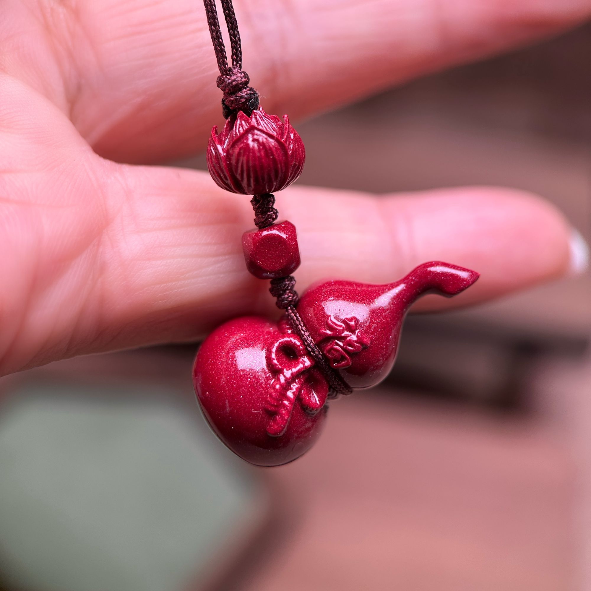 含辰砂工艺品葫芦钥匙扣朱砂手机挂件紫金砂挂件饰品2025年店铺