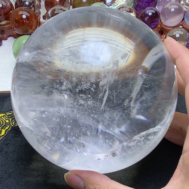 水晶白水晶球未镶嵌