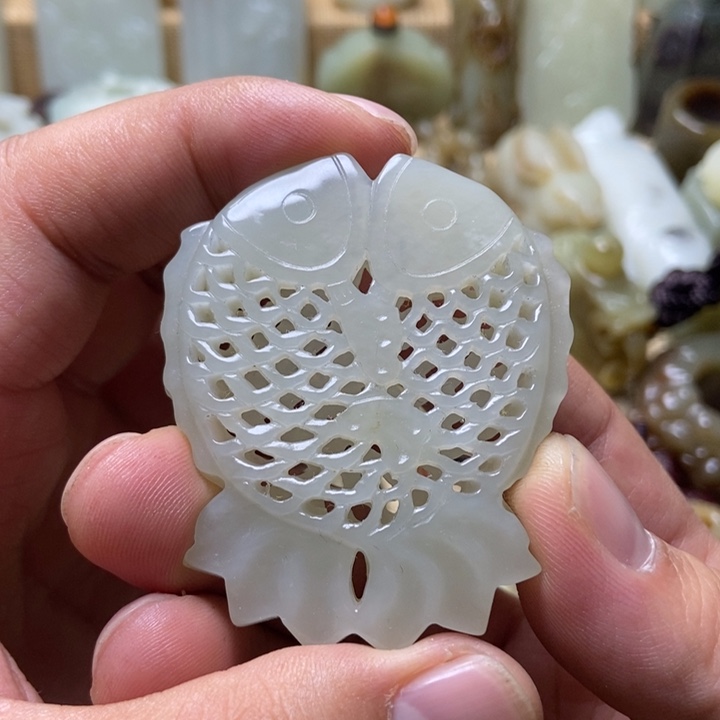 和田玉未镶嵌挂件