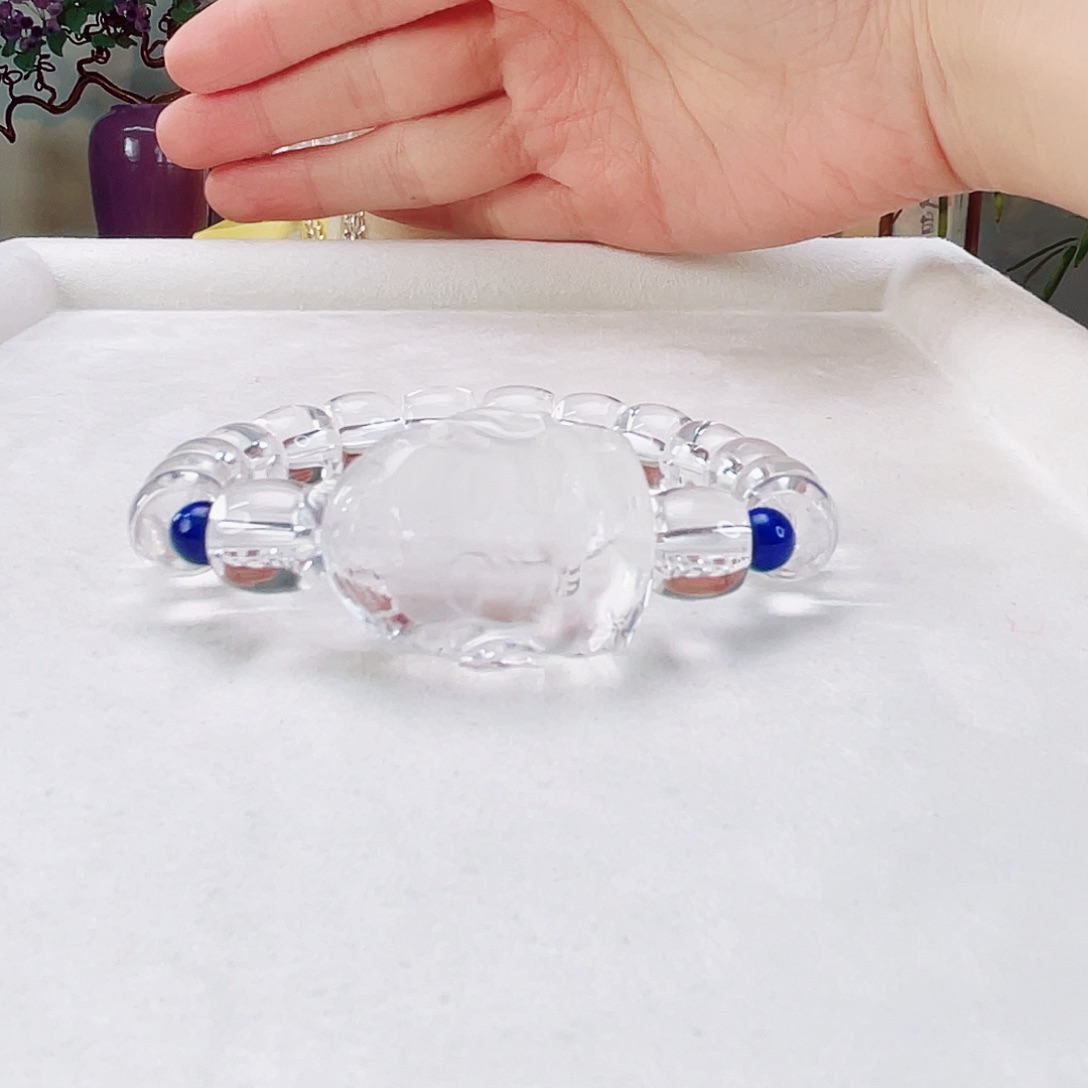 水晶手链未镶嵌水晶10.5