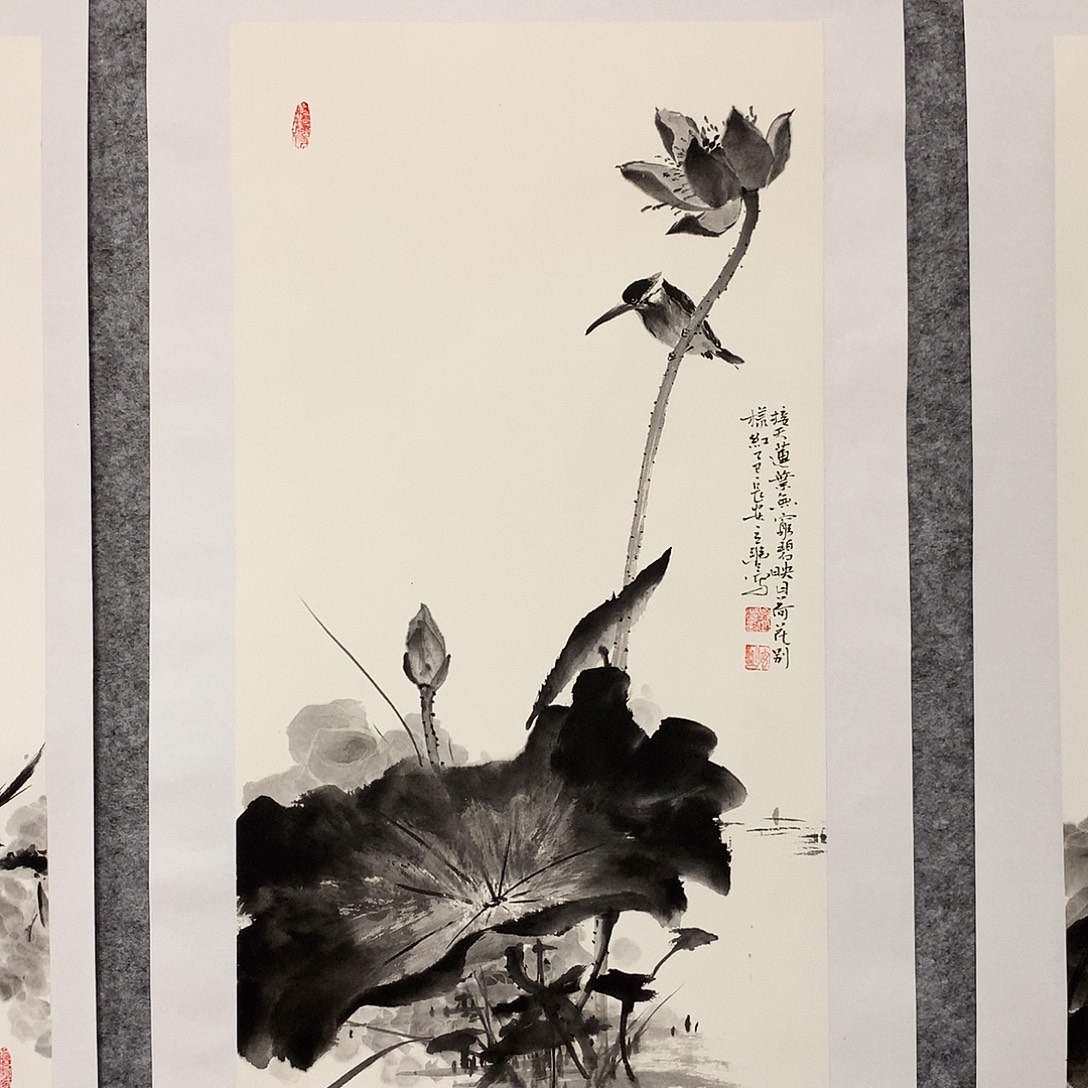 国画花鸟作品写意