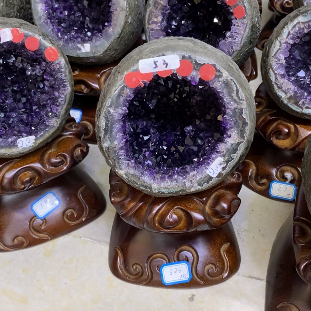 未镶嵌紫晶大型摆件（非配饰）莹