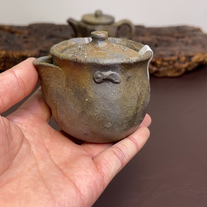 备前烧作品伊势崎阳山，冲线