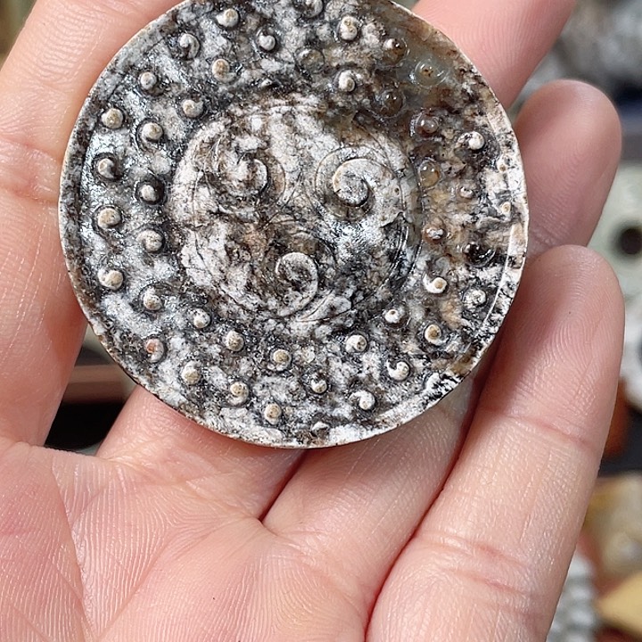 和田玉颈饰未镶嵌碟****6