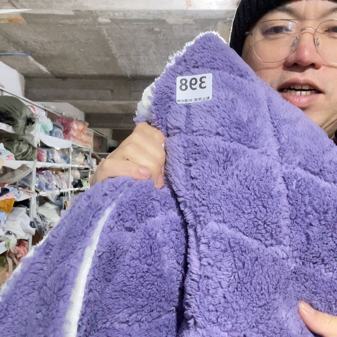 宽1.75米尘土脏加厚款双面毛绒绗棉1米价398