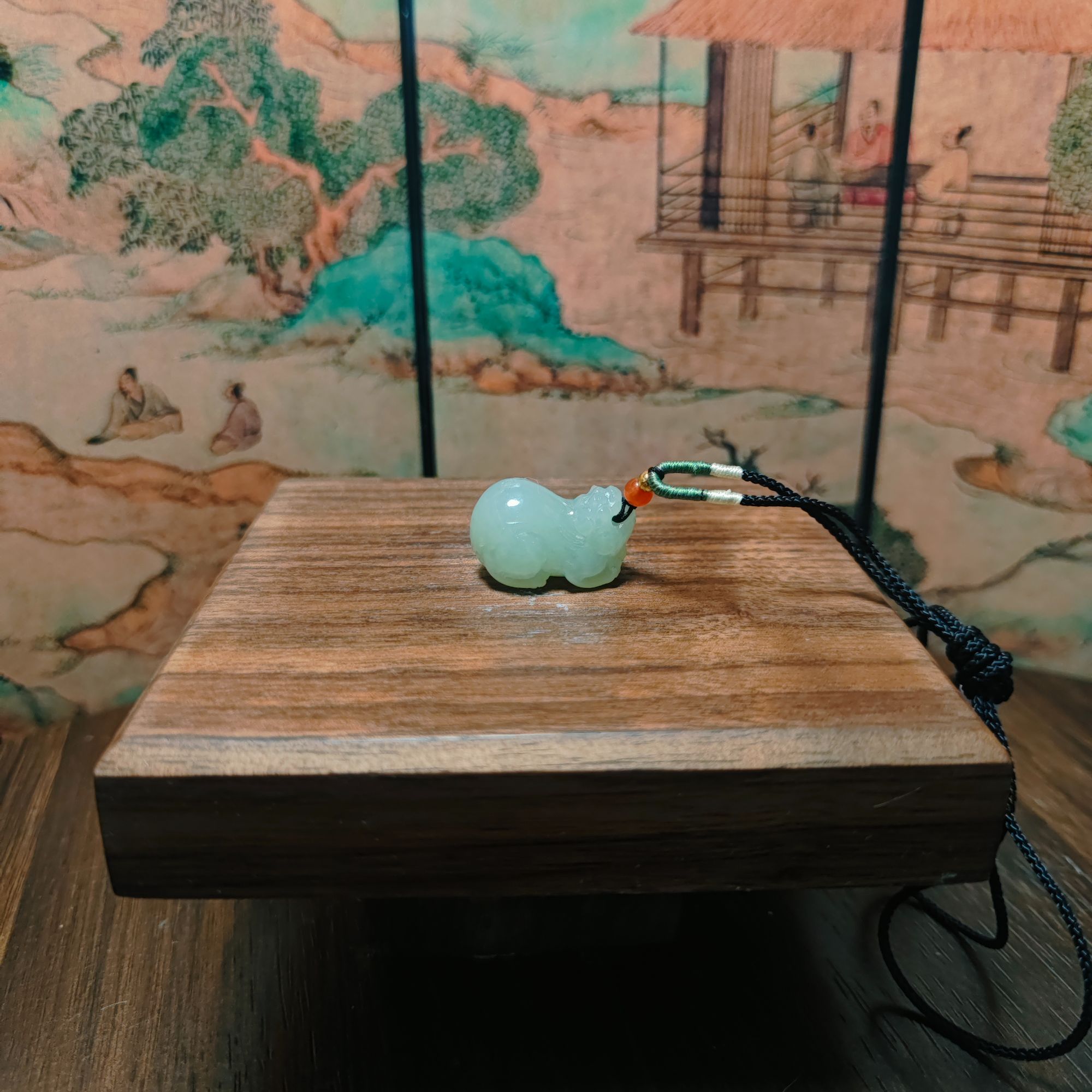 D和田玉貔貅吊坠1353