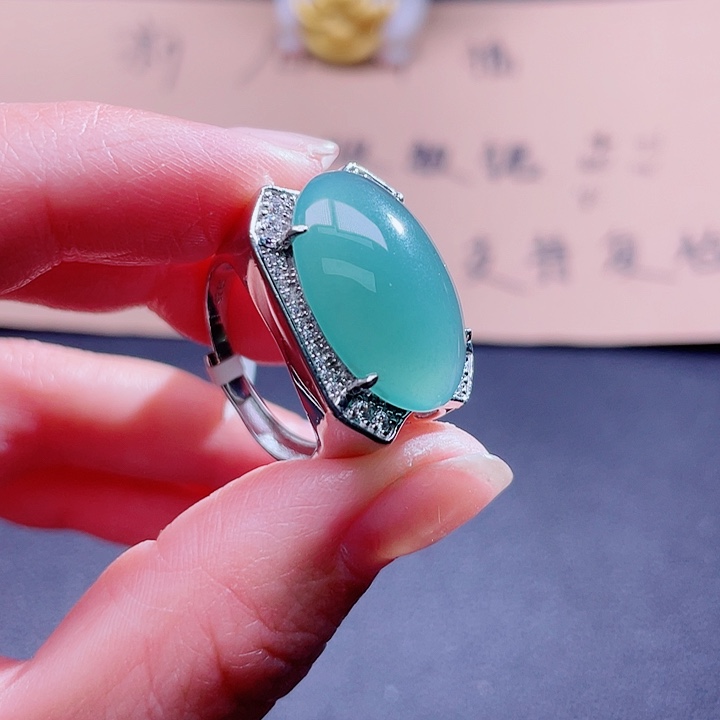 翡翠吊坠(不含链)银S925镶嵌