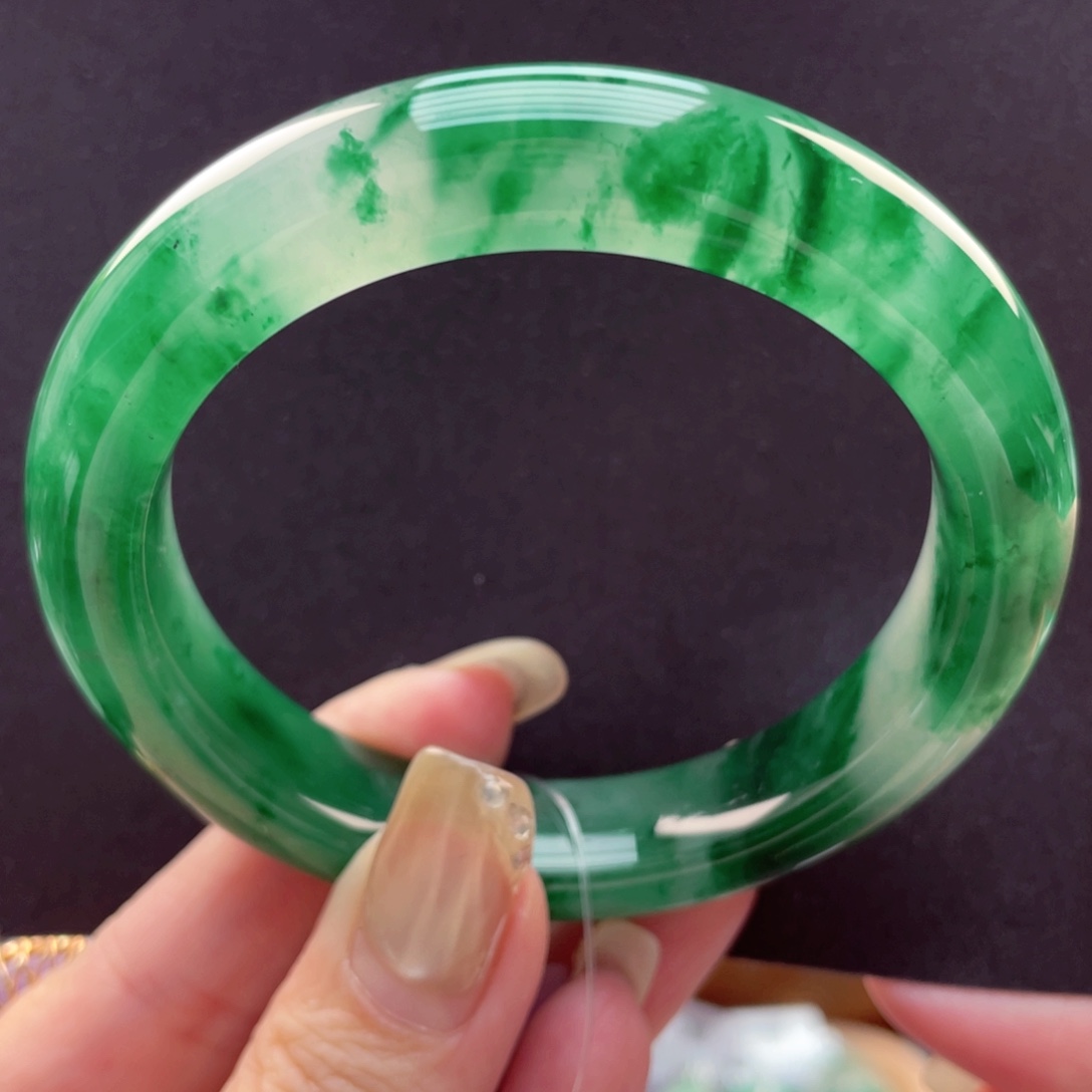 石英质玉未镶嵌手镯55-56