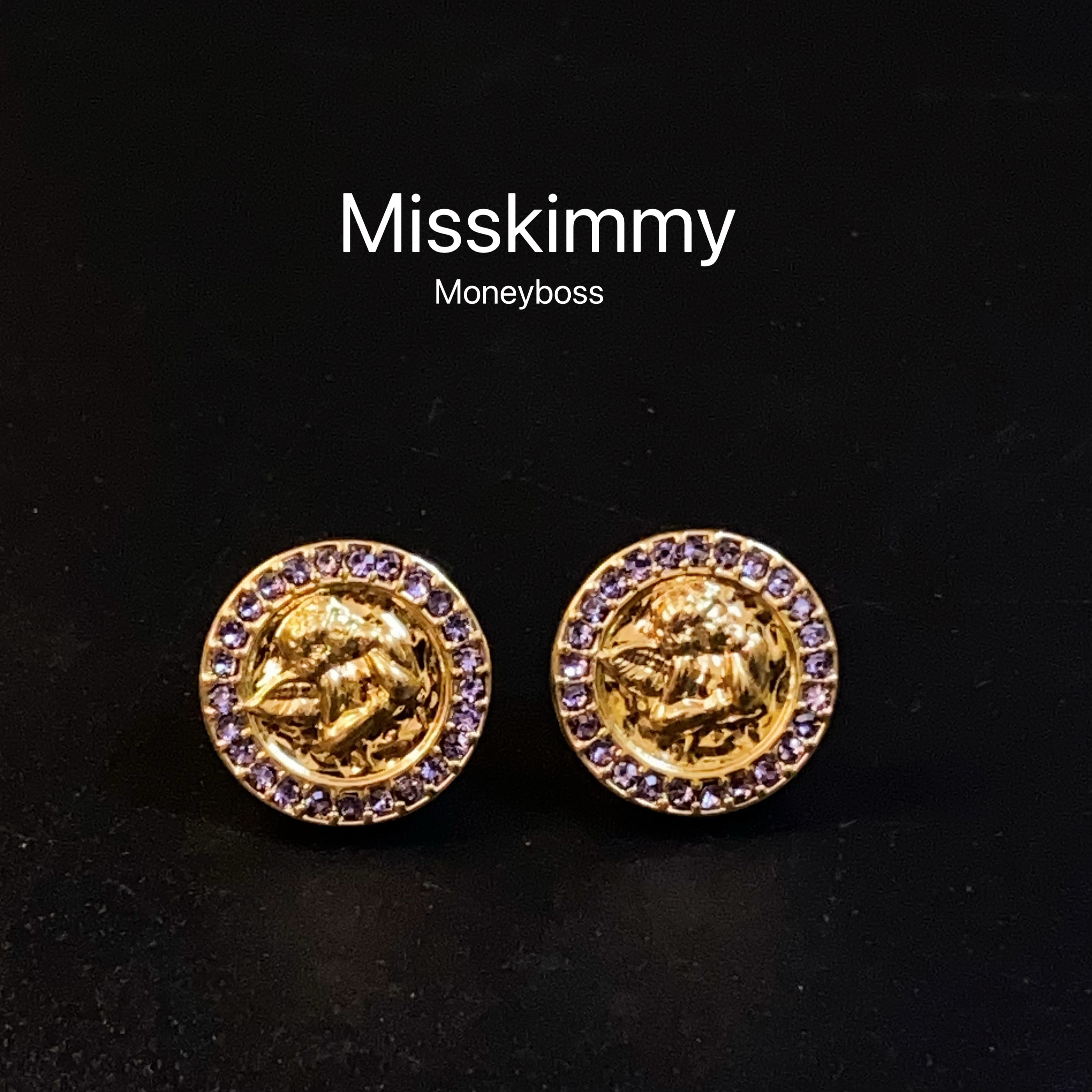 铜合金仿珍珠耳饰 铜合金小众原创设计轻奢法式气质[丘比特]耳钉