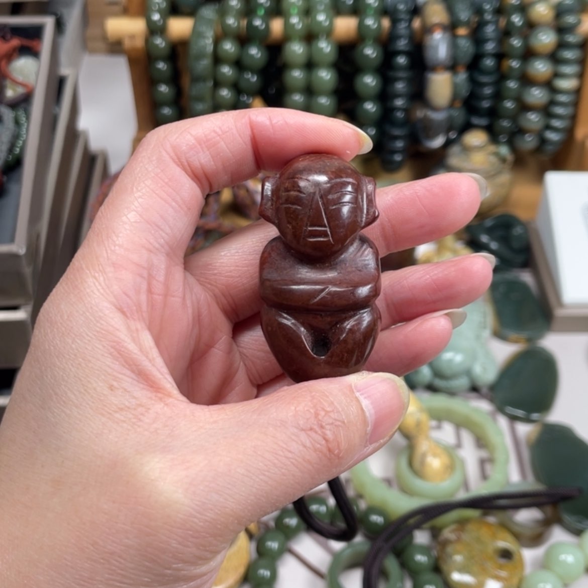 【闪购商品】岫岩河磨玉（透闪石质玉）手把件未镶嵌