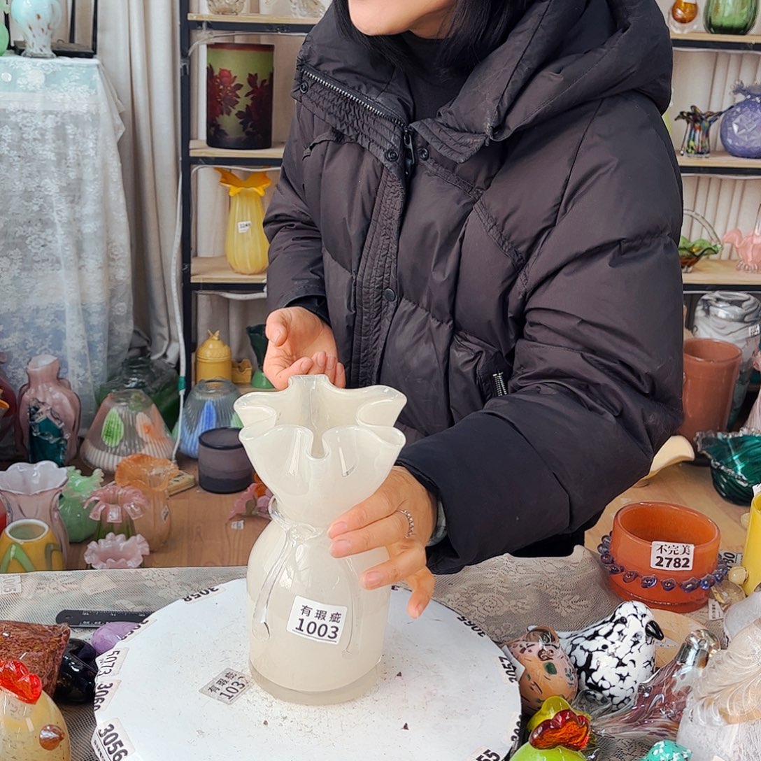 1003瓶口裂瑕家悦琉璃工艺品福利