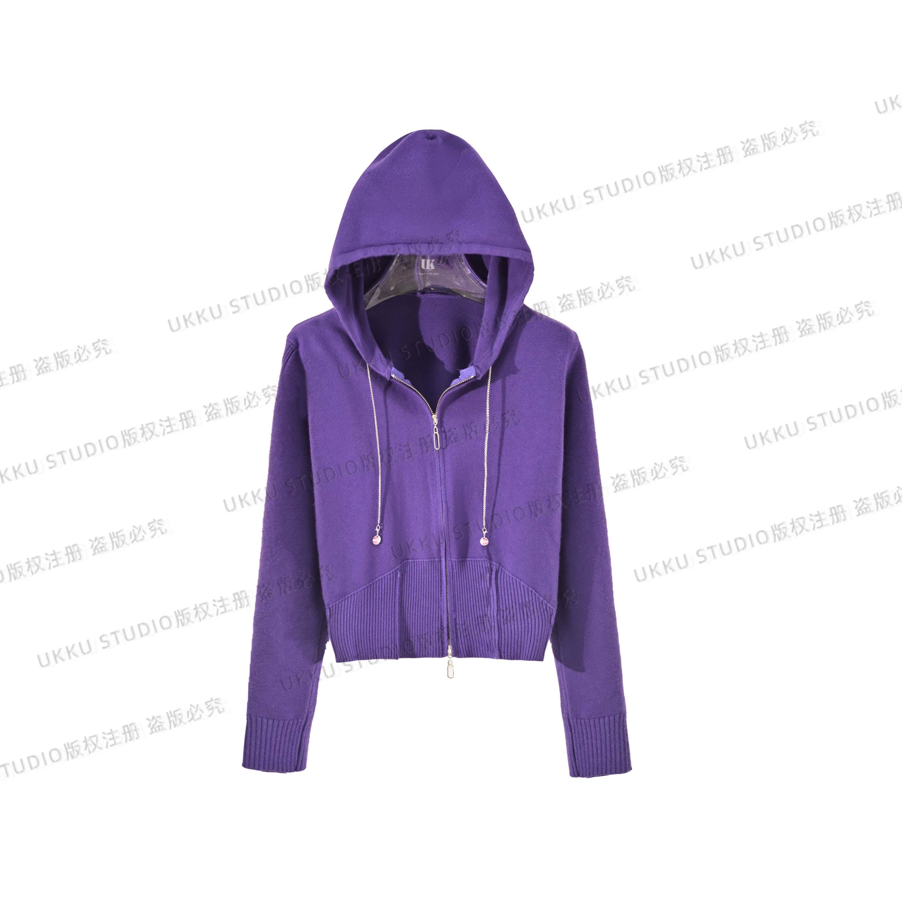 大美原创【紫气东来】新款百搭法式高级感百搭设计感毛衣女615090