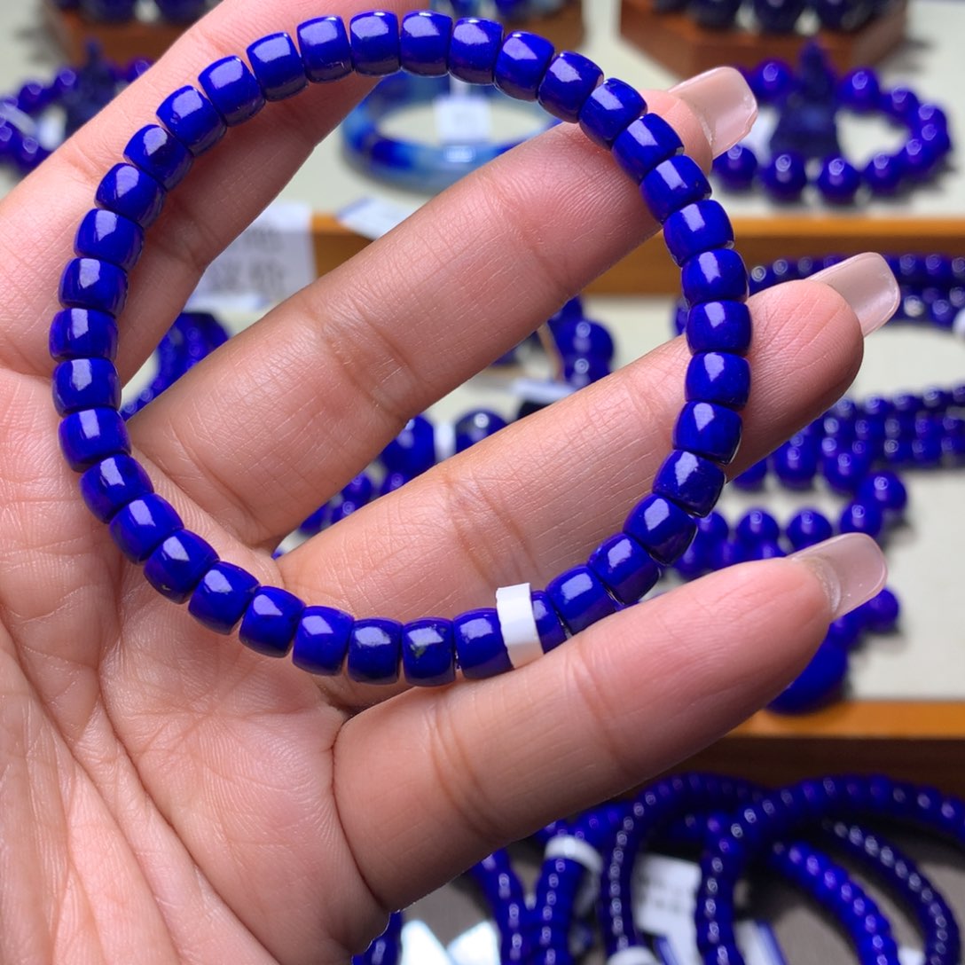 青金石手链未镶嵌6m