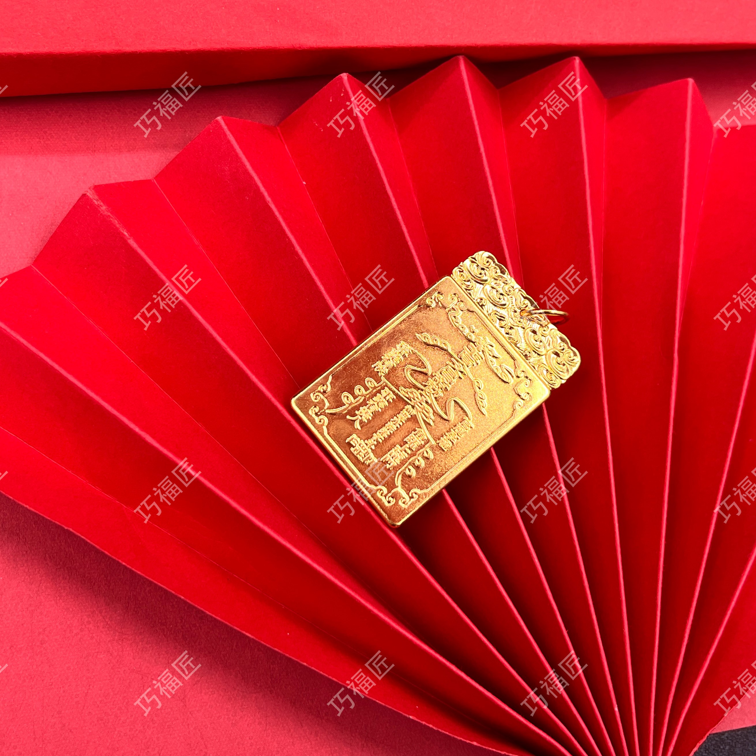 吊坠足银 守护吊牌时尚手工素款挂坠大气百搭双面轻奢