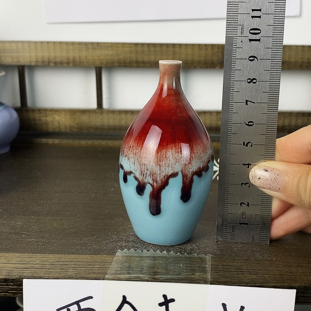 摆件景德镇高温陶瓷小花瓶